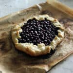 A photo of a Blueberry Galette fresh out of the oven.