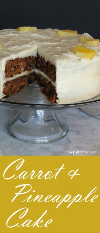 If you love carrot cake, you NEED to bake this one! It is rich. super moist and has a great texture. From the carrot to the walnuts, it is to die for. Not to mention that addictively delicious cream cheese frosting. @PreppyKitchen