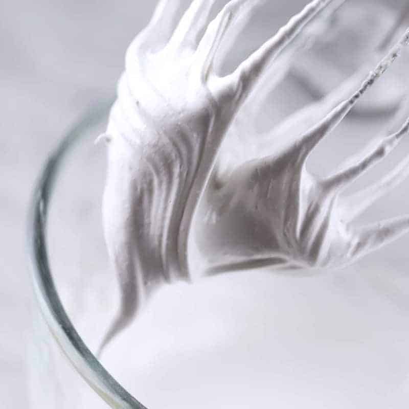 Photo of a swirl of meringue