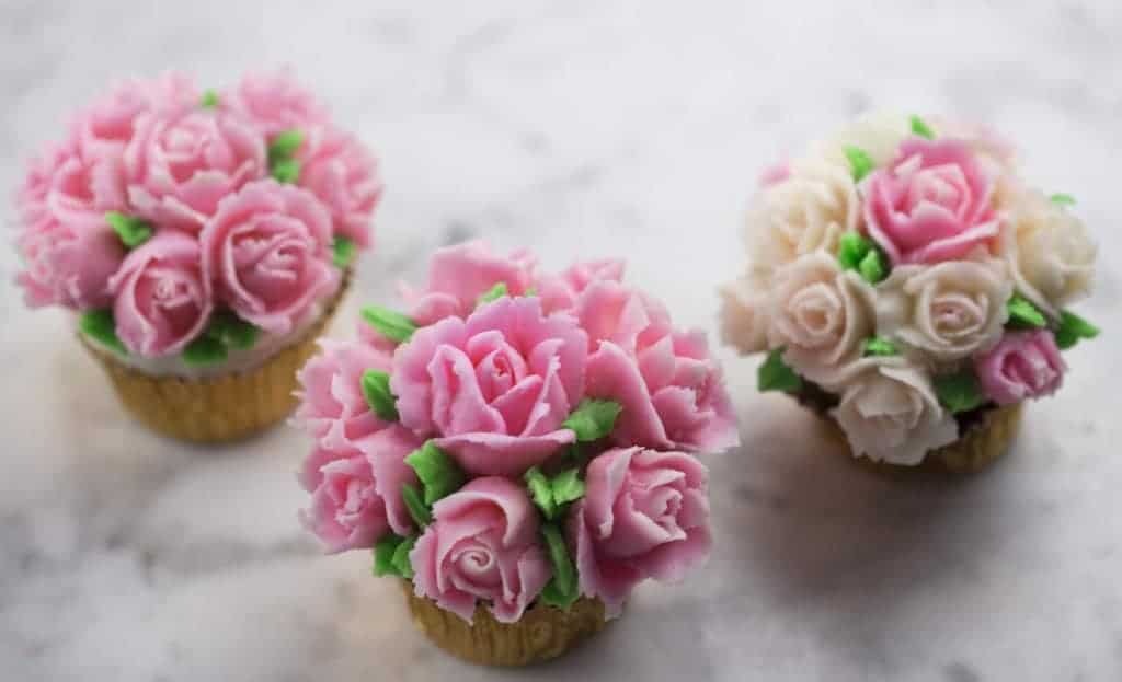 Mini Rose Bouquet Cupcakes Preppy Kitchen