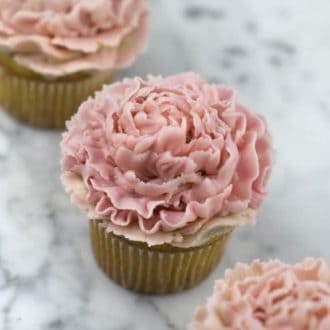 Peony Cupcakes