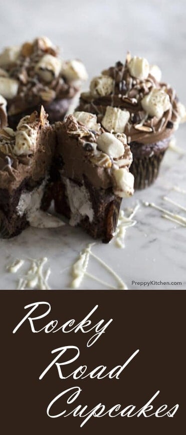 This might be my favorite cupcake yet. It has everything, including a gooey marshmallow center! It's decadent, sugary Heaven. Unbelievable. @PreppyKitchen