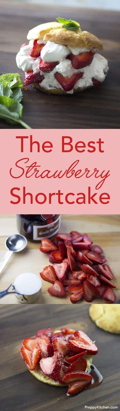 Strawberries, cream and orange liquor on a flaky biscuit. Heaven. Click over for the full recipe!