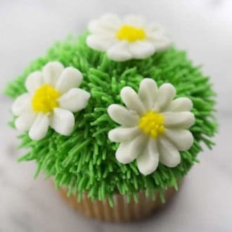 Easter Daisy Cupcakes