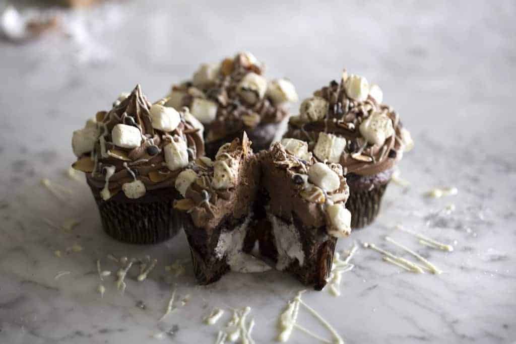 rocky road cupcakes  The Domestic Goddess Wannabe