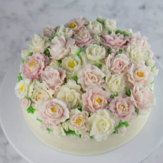 Buttercream Rose Cake