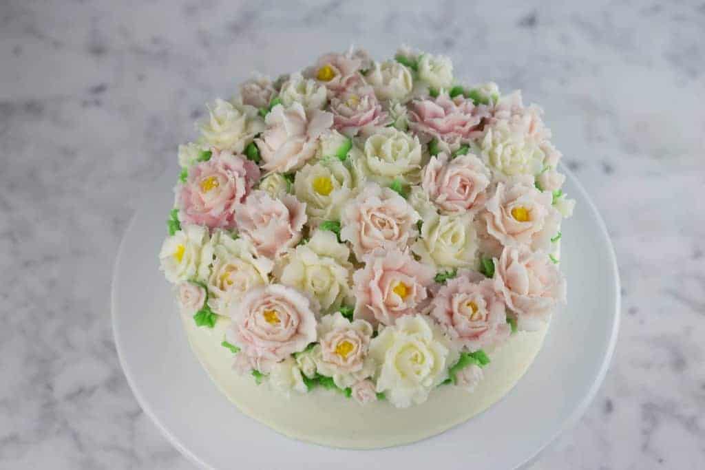 Buttercream Rose Cake Preppy Kitchen