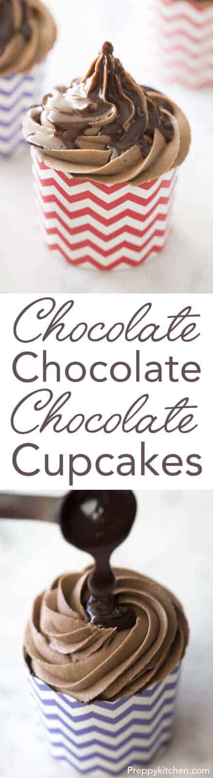Chocolate cake + chocolate buttercream + chocolate ganache = EVERYTHING
Click over for recipe!