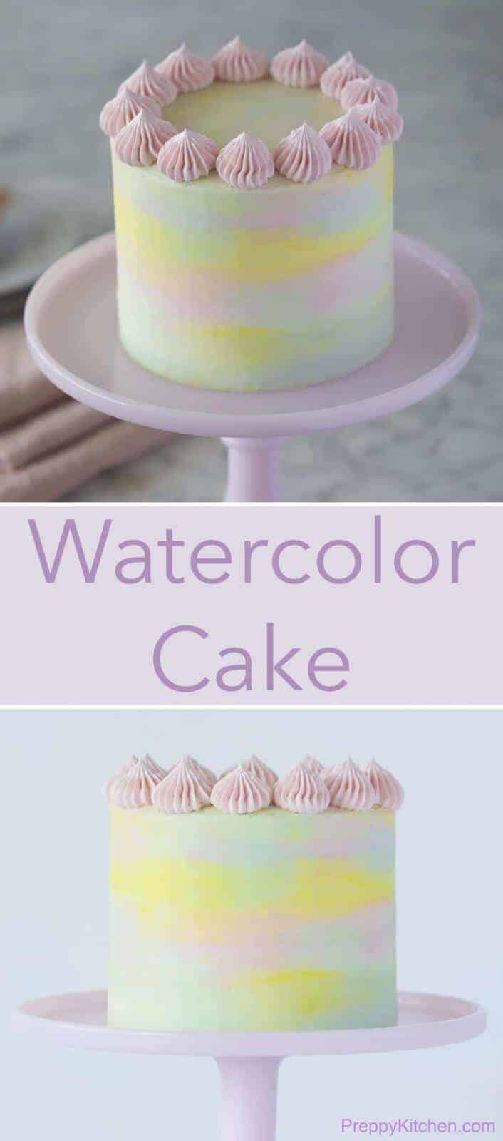 Watercolor Cake Preppy Kitchen