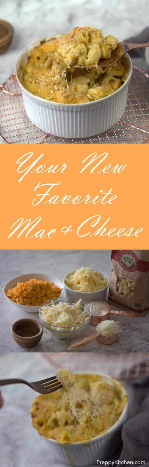 The basis of this dish is a classic white sauce, with lots and lots of cheese added. making a rich cheesy pasta dish that's hard to resist.