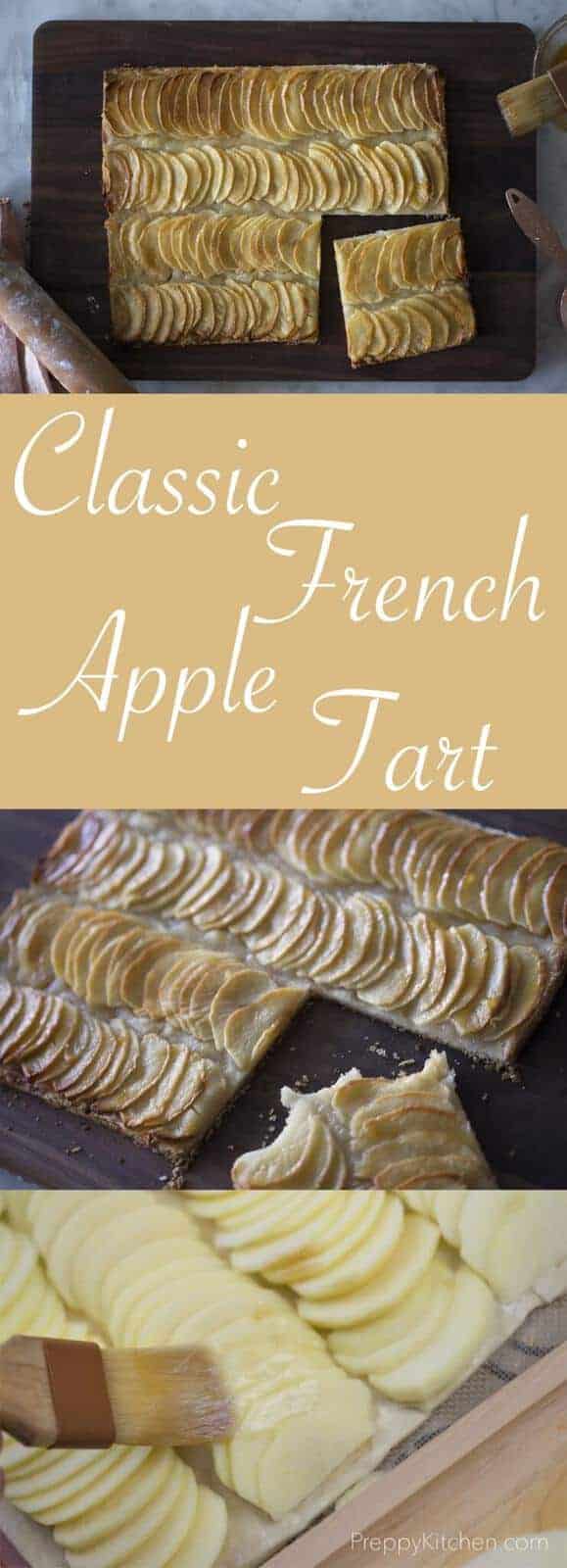 A classic french apple tart really highlights the natural flavor of fresh apples and is so easy to make. Full recipe on the blog.
