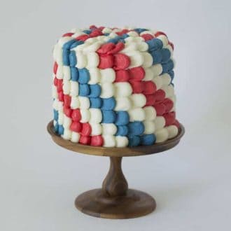 Red, White & Blue Cake