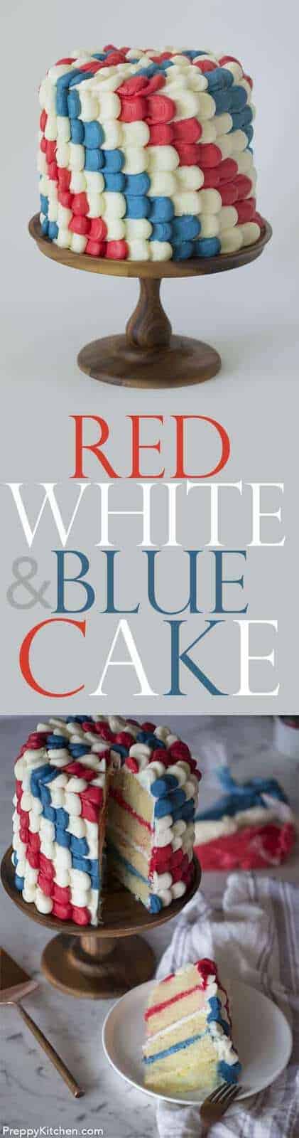 What better way to honor our democratic process than with a moist vanilla cake covered in red, white and blue buttercream?!