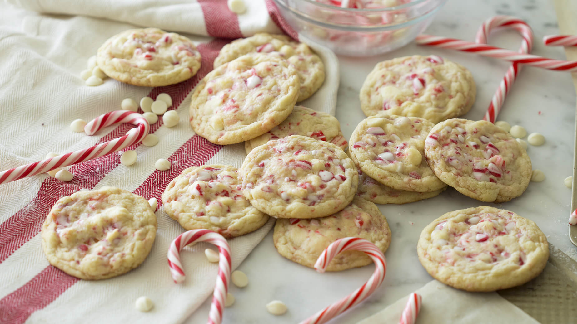 White Chocolate Peppermint Cookies | Preppy Kitchen