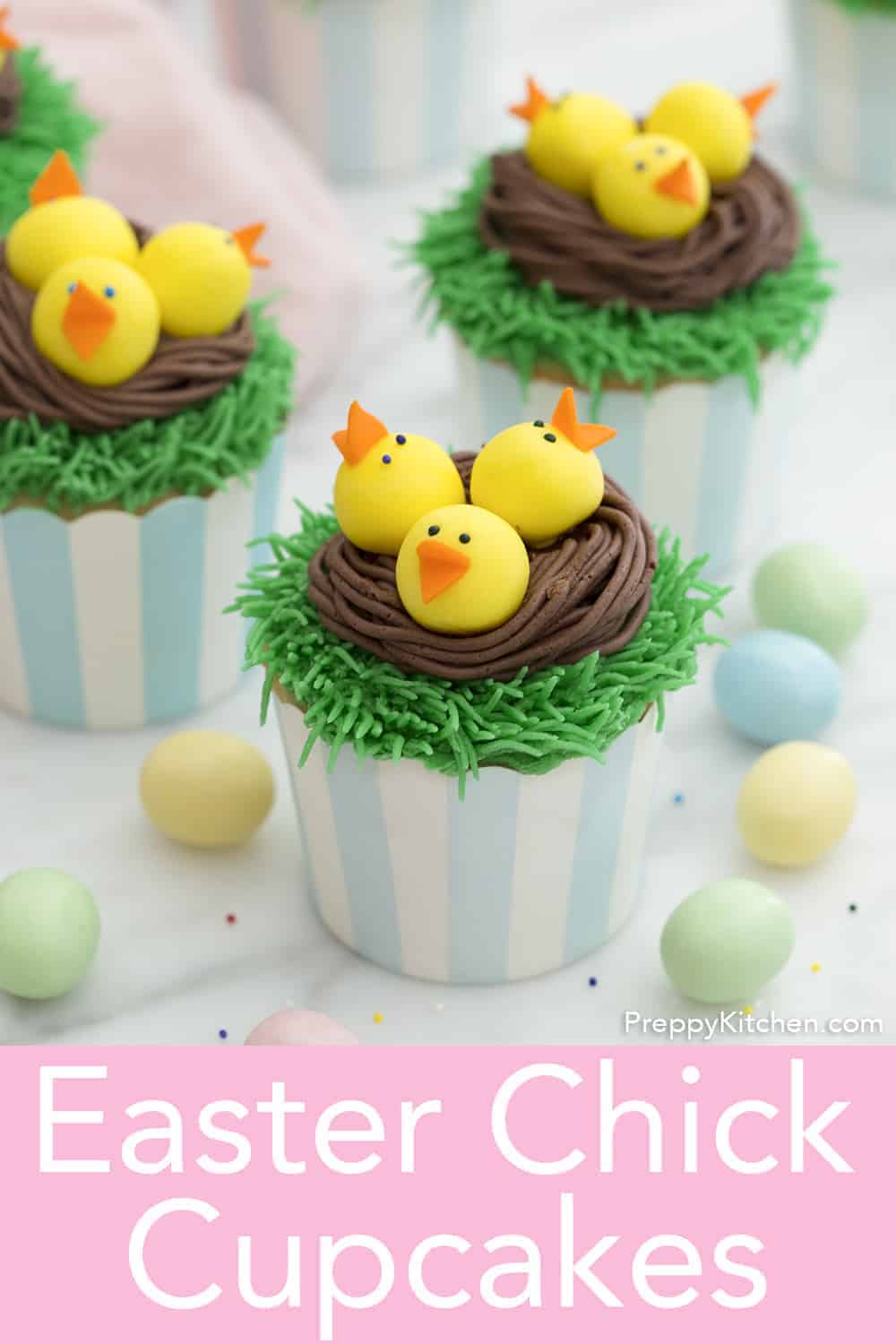 Easter Chick Cupcakes - Preppy Kitchen