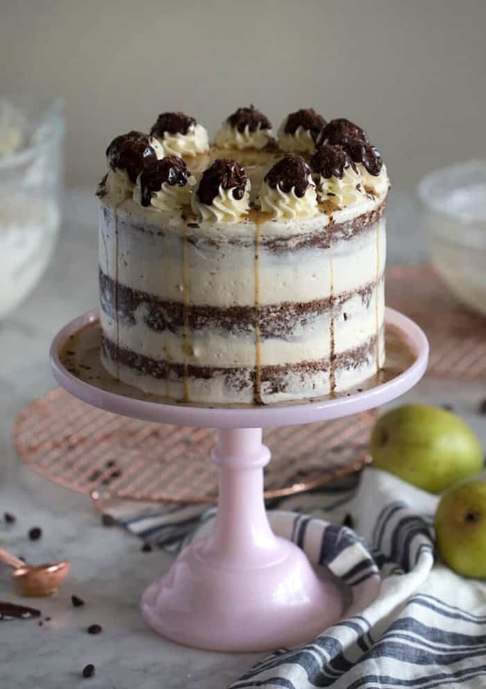 Chocolate Pear Cake Preppy Kitchen