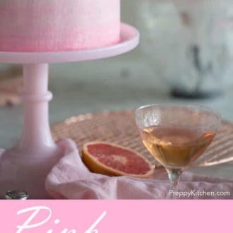 Pink Champagne Grapefruit Cake