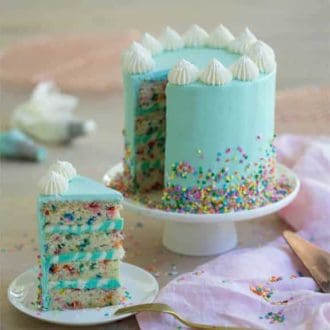 Blue Funfetti Cake