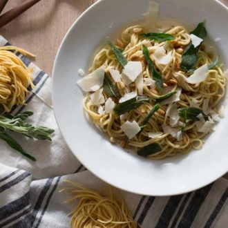 Pine Nut & Fried Sage Pasta