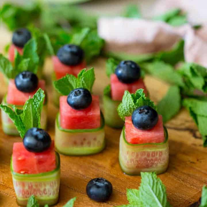 Watermelon Canapés - Preppy Kitchen