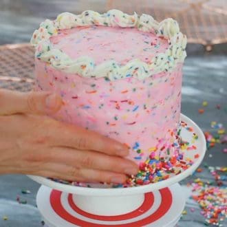 Pink Birthday Cake - Preppy Kitchen