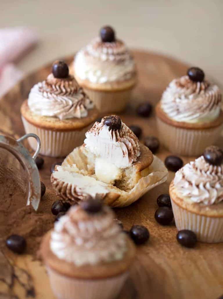 Tiramisu Cupcakes - Preppy Kitchen
