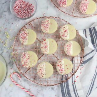 White Chocolate Peppermint Sugar Cookies