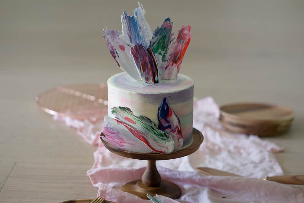 How to make Brush Stroke Chocolate Feather Decoration to apply on your  cakes, desserts, cupcakes. 
