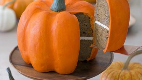 Pumpkin shaped cake pan hotsell