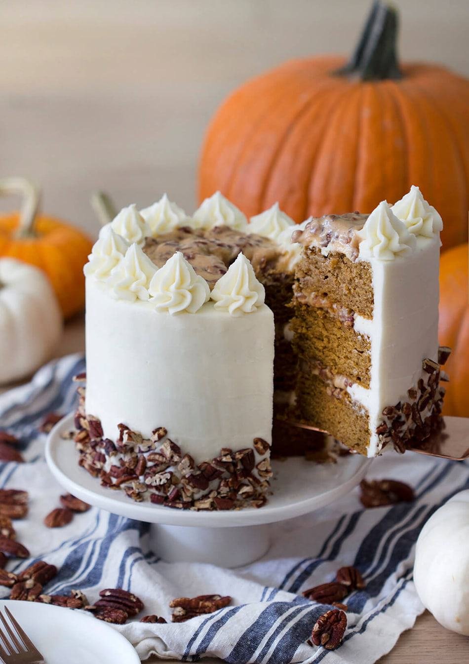 Pumpkin Pecan Cake