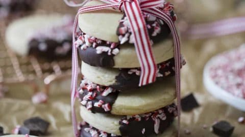Chocolate Dipped Sugar Cookie Preppy Kitchen
