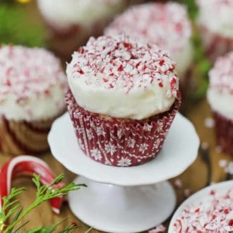 Candy Cane Cupcakes