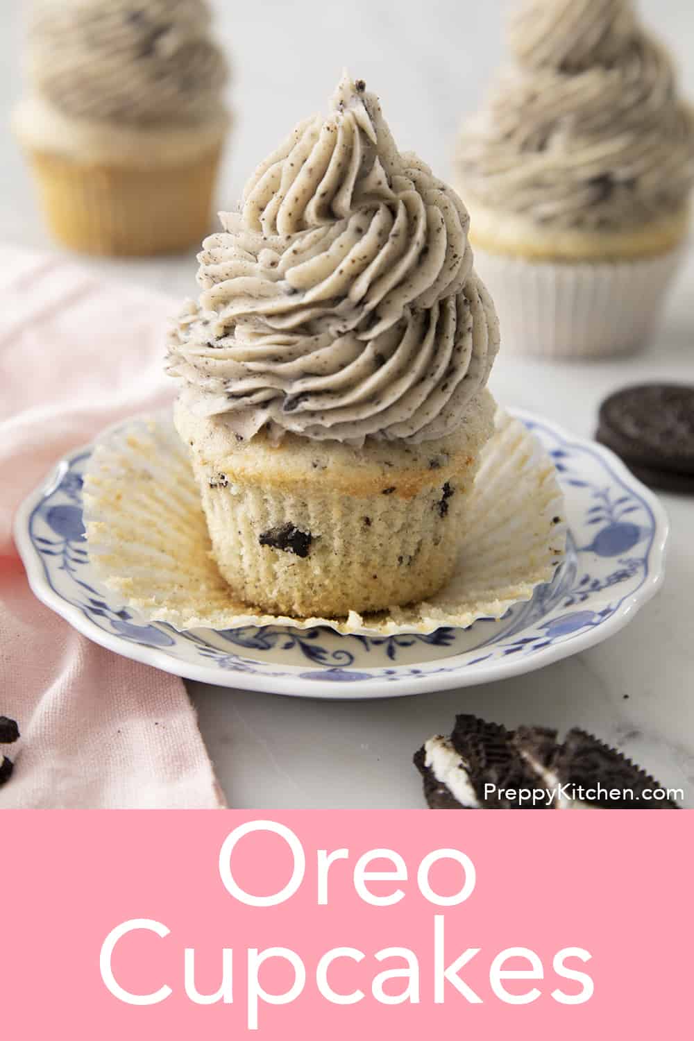 Oreo Cupcakes - Preppy Kitchen