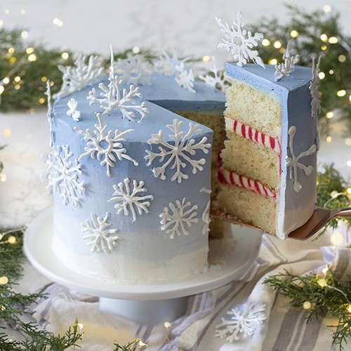 Snowflake Cake - Preppy Kitchen