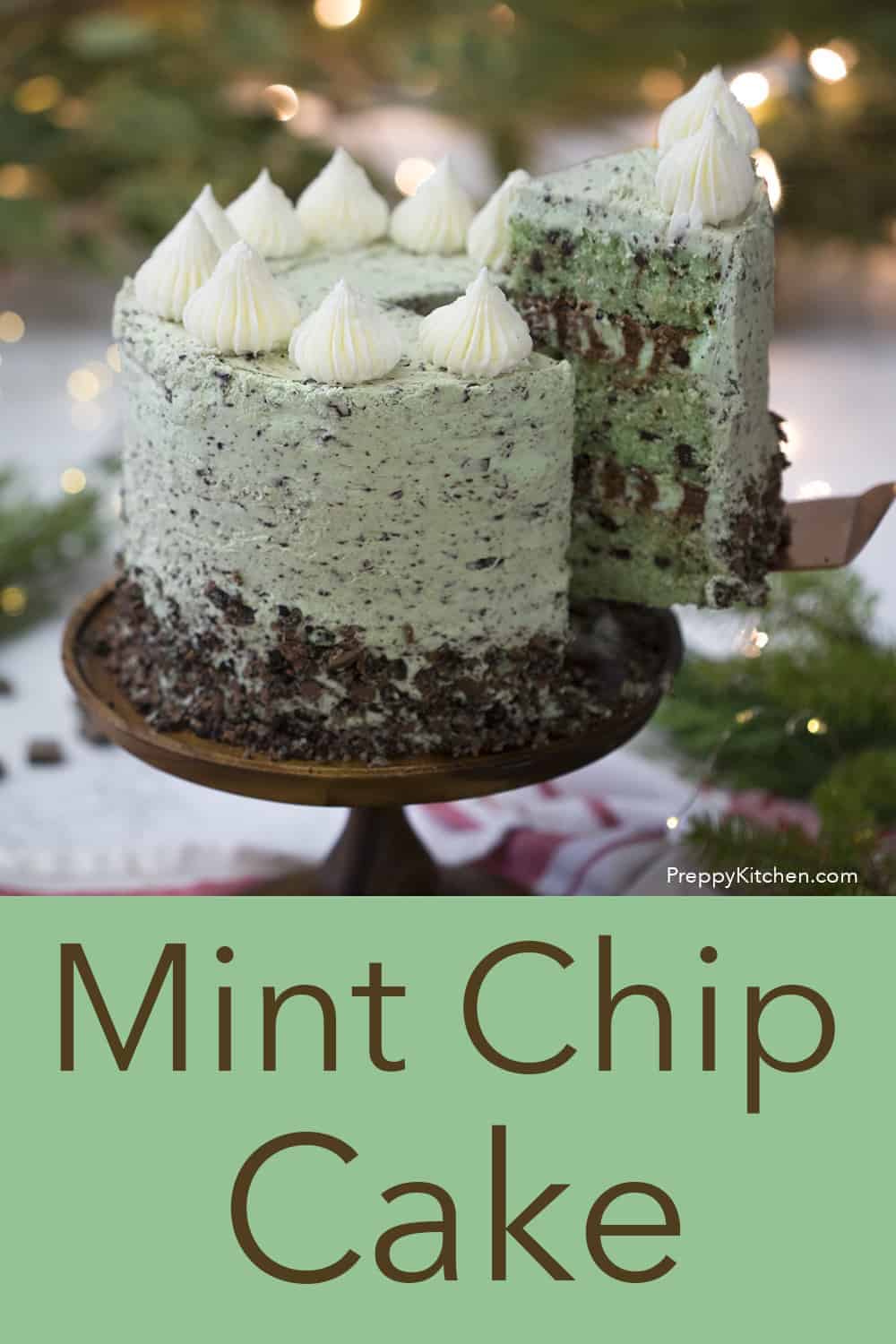 Mint Chocolate Chip Cake Preppy Kitchen
