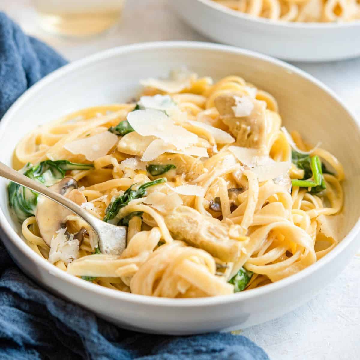 Spinach Artichoke Pasta