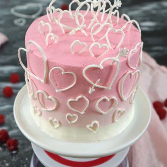 Raspberry Valentine's Cake | Preppy Kitchen