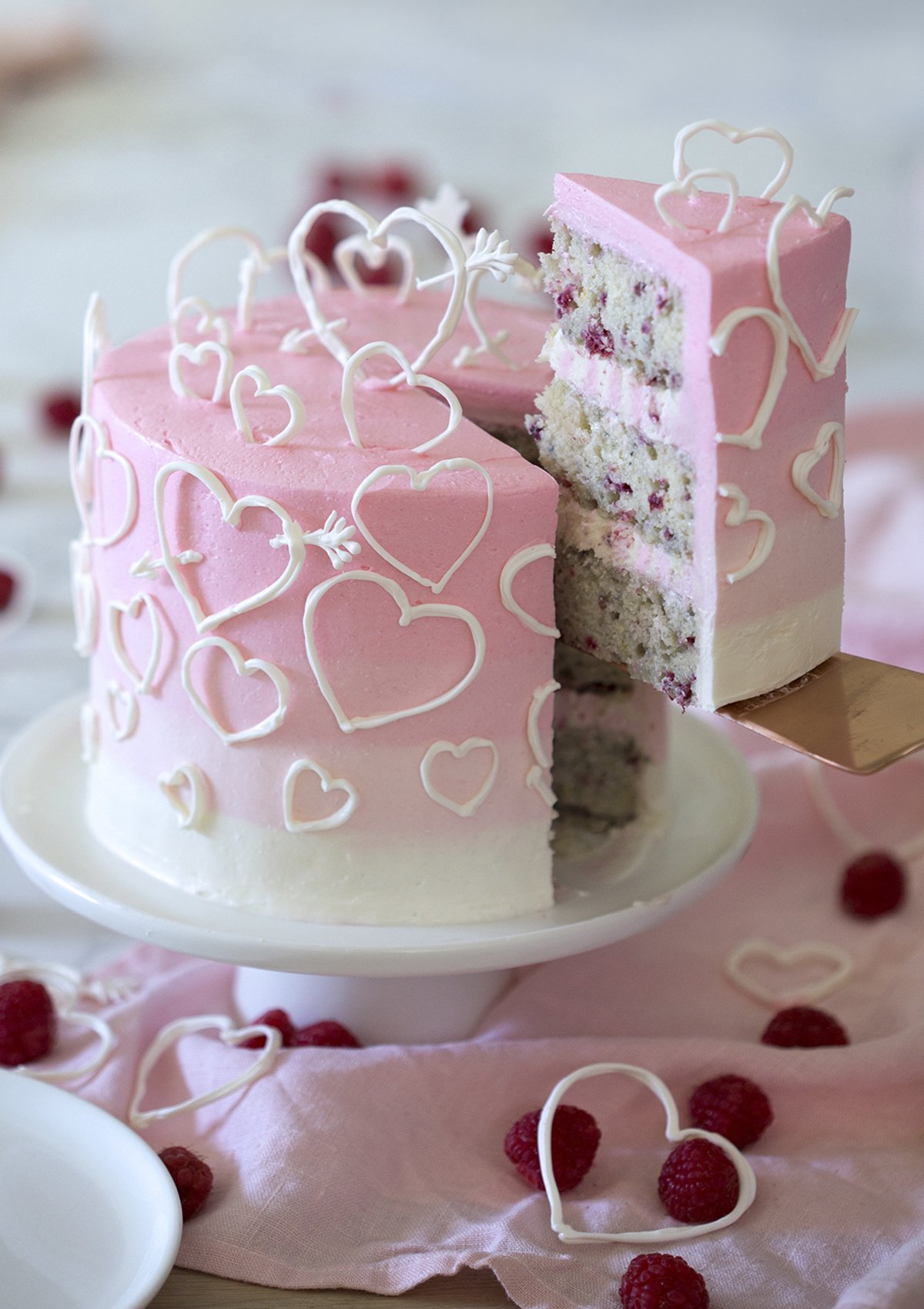 Raspberry Valentine s Cake Preppy Kitchen