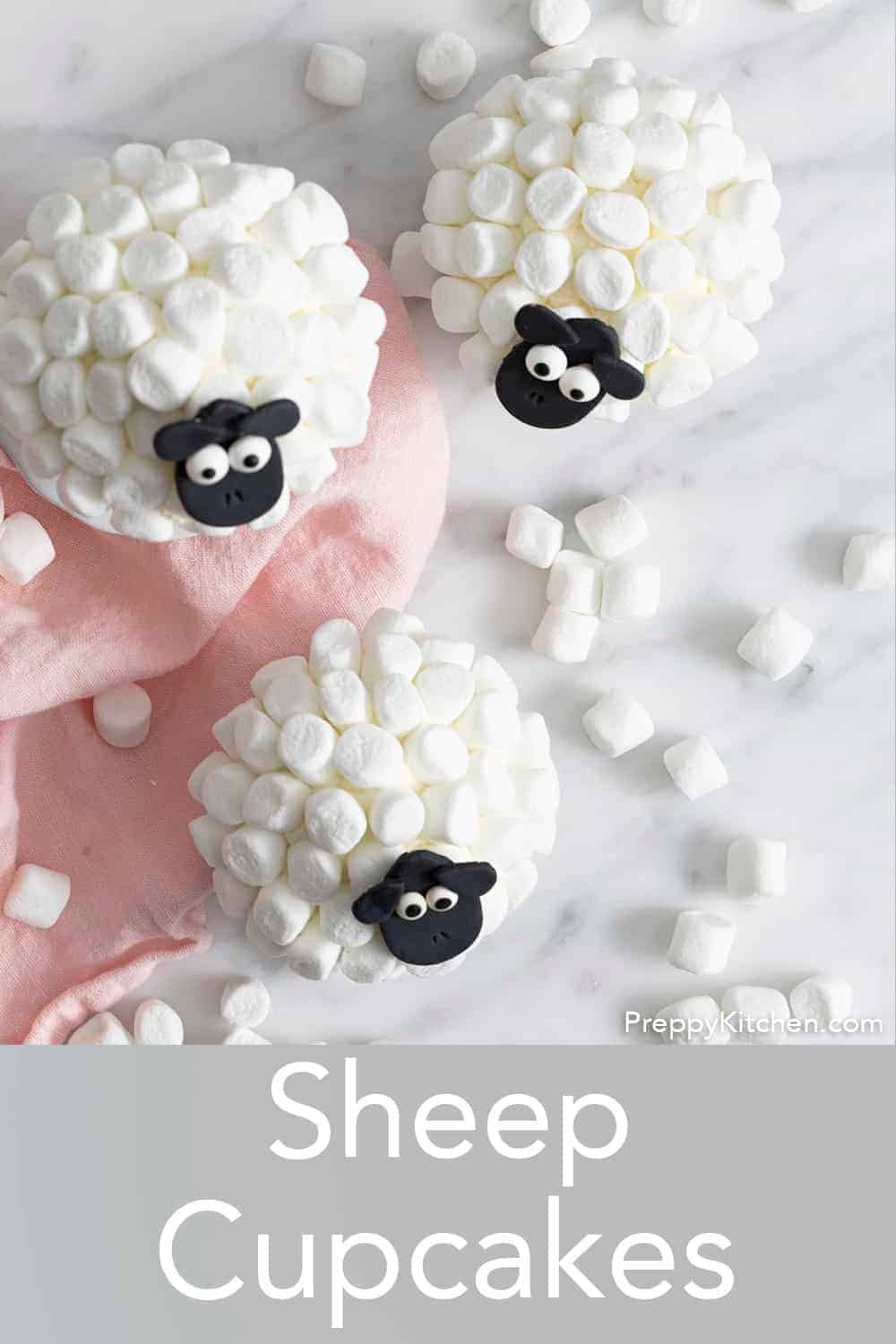 Sheep Cupcakes - Preppy Kitchen