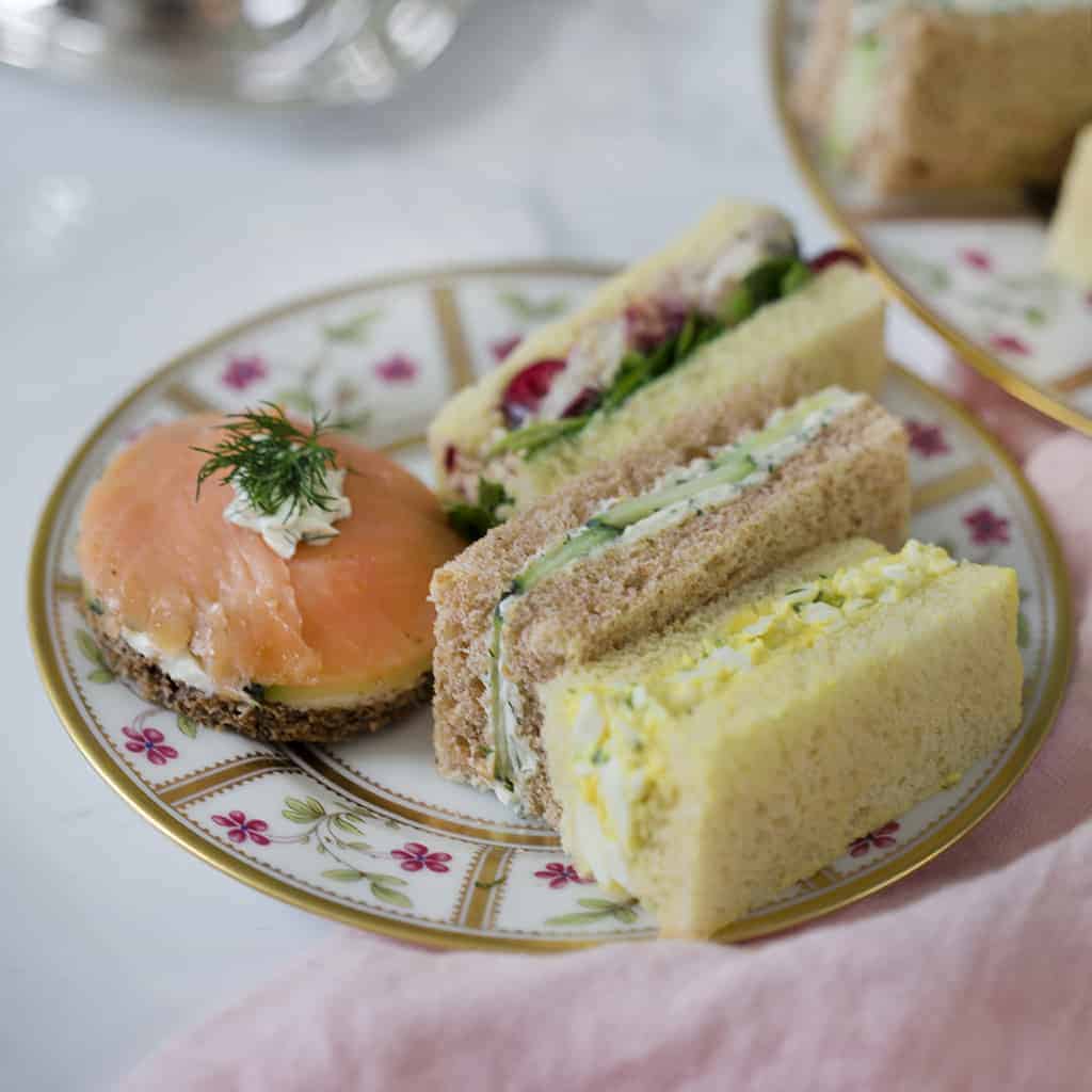 tea sandwiches square