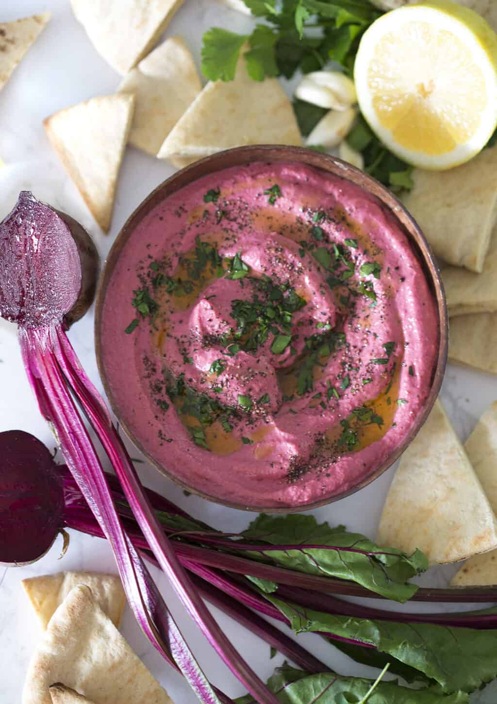 Beet Hummus - Preppy Kitchen