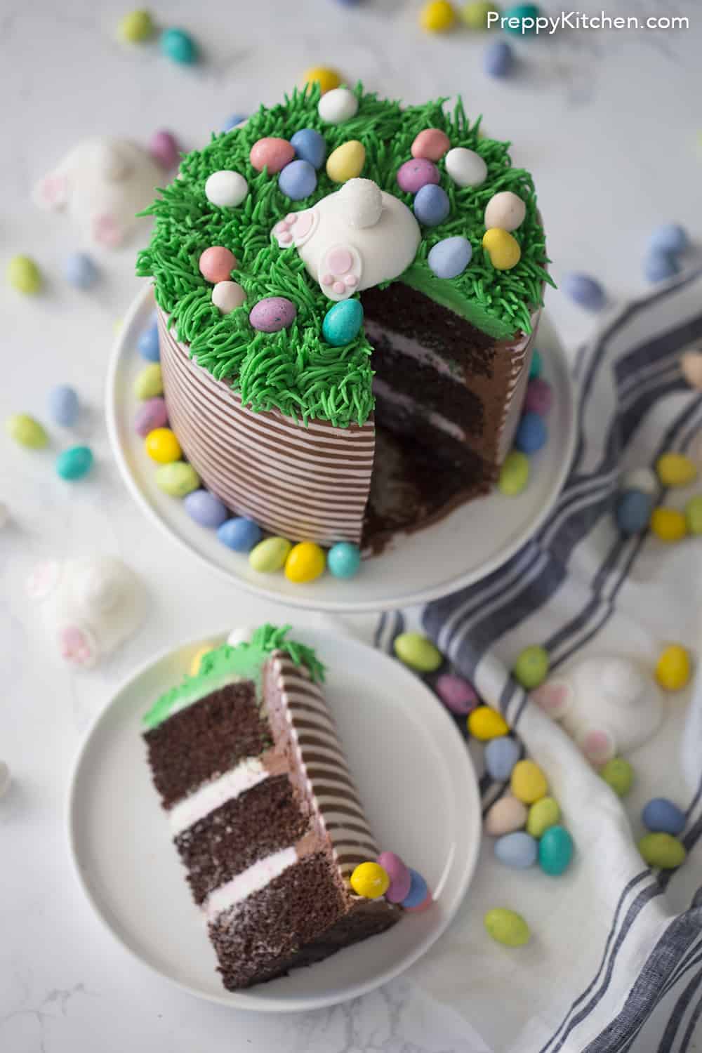 Bunny Butt Easter Cake - Preppy Kitchen
