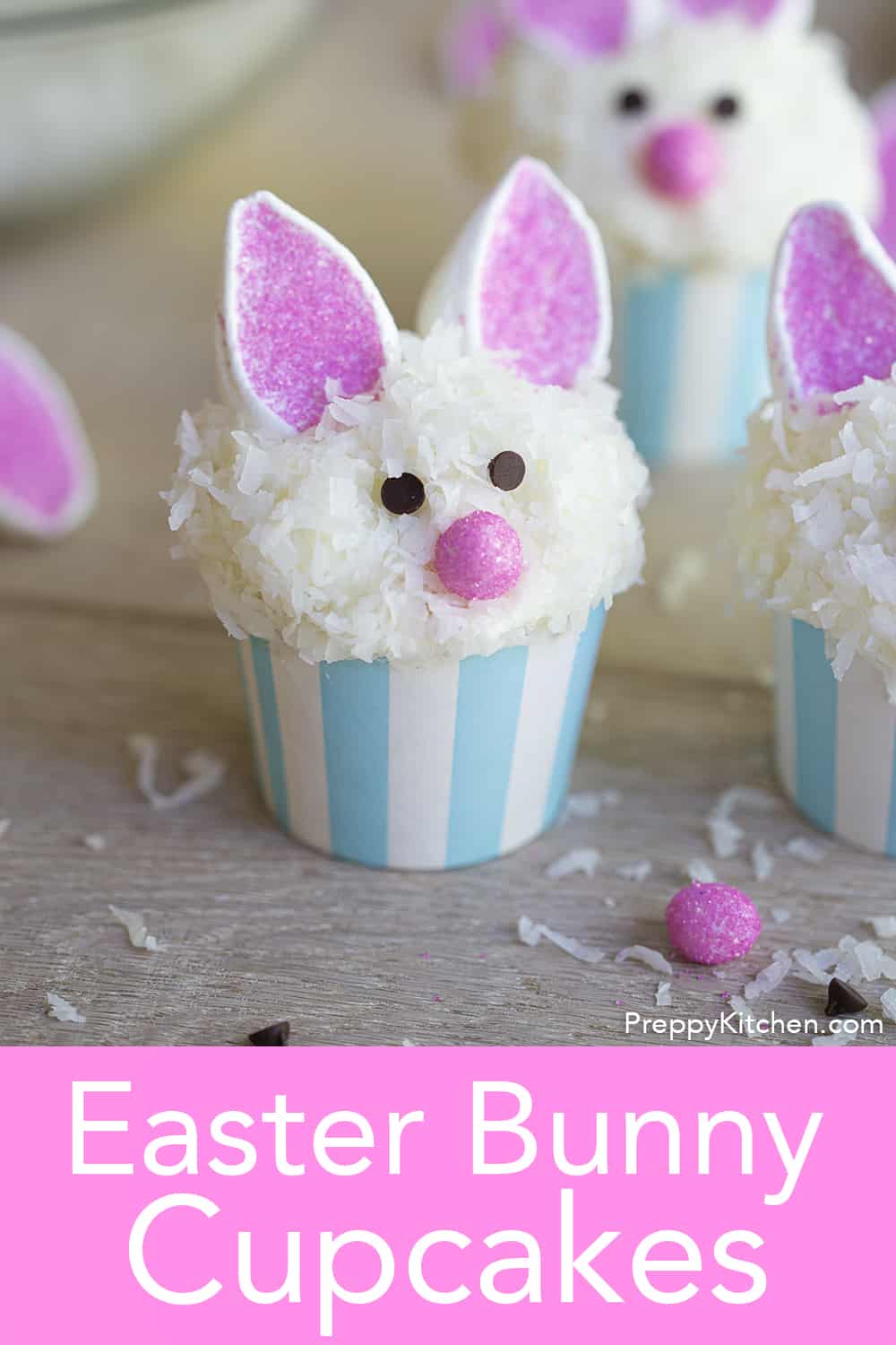 Easter Bunny Cupcakes - Preppy Kitchen
