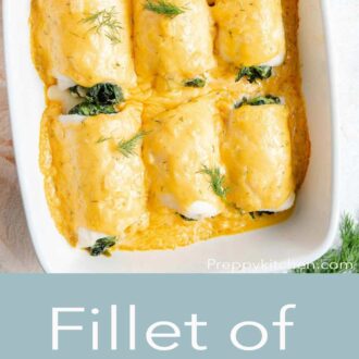 A pinterest graphic of fillet of sole