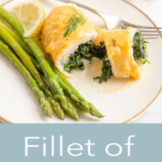 A pinterest graphic of fillet of sole