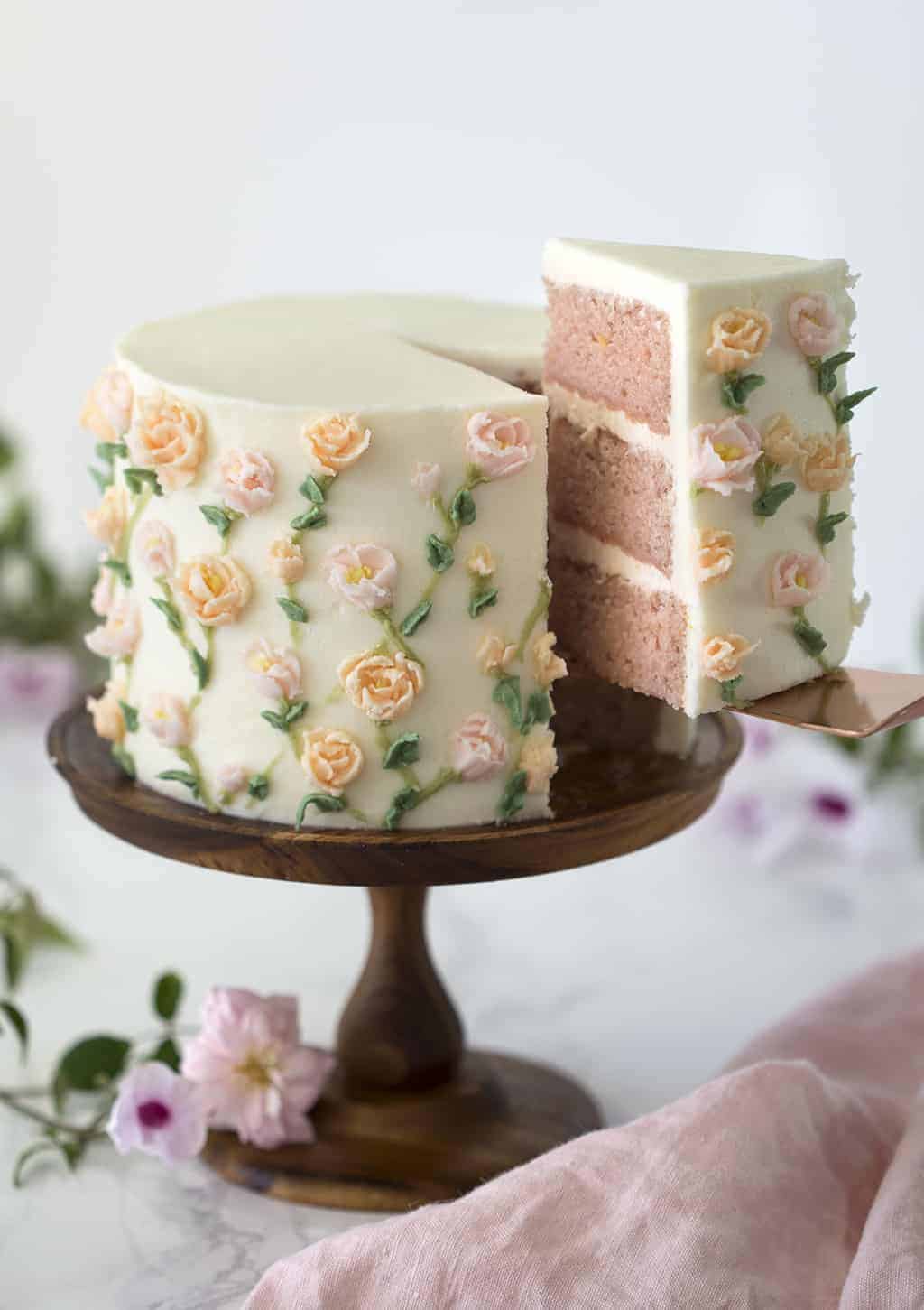 How To Put Fresh Flowers On Cake + Video