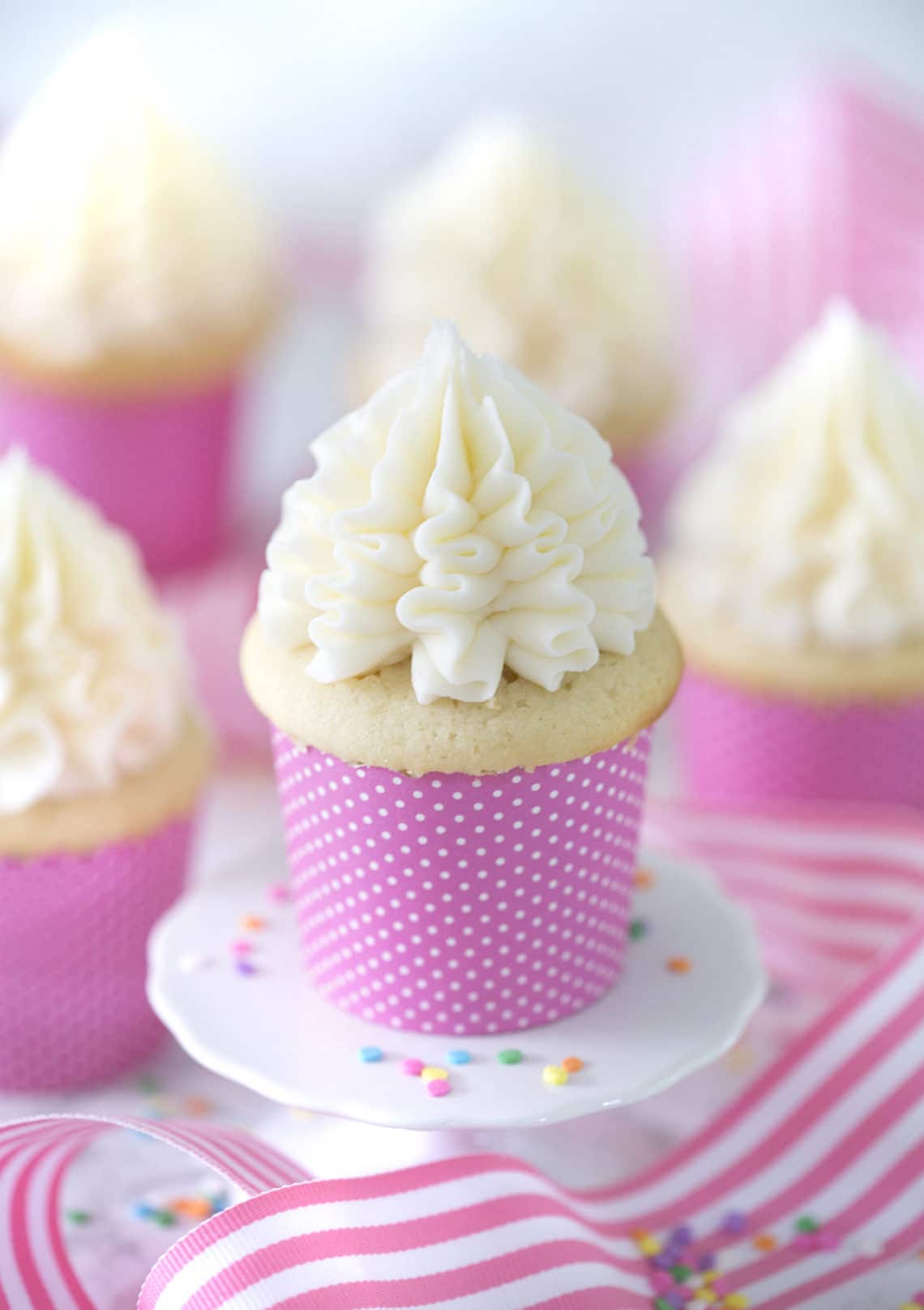 Moist Vanilla Cupcake Recipe - Preppy Kitchen