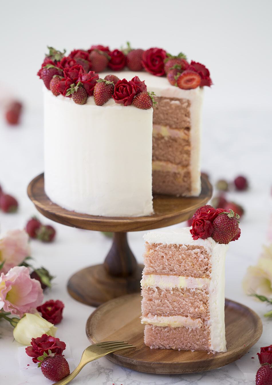 Strawberry Cake - Preppy Kitchen