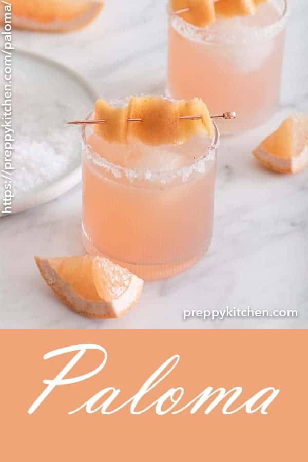 This refreshing and zingy drink made with grapefruit, tequila, lime and a touch of sugar is perfect for a warm day, a cold night, basically whenever you want that perfect cocktail!
