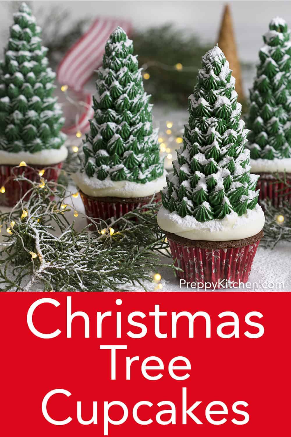 Christmas Tree Cupcakes - Preppy Kitchen